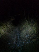 Nocny zjazd tunelo-wązwozem z Dolinki Grzybowskiej - fota oddaje jakieś 10% spektakularności
