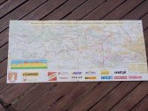 Mapa trasy pierwszego maratonu. Ta i mapy z kilku kolejnych edycji były materiałem do stworzenia trasy